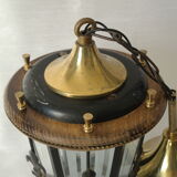 Suspension lantern of vestibule vintage fleurs-de-lys