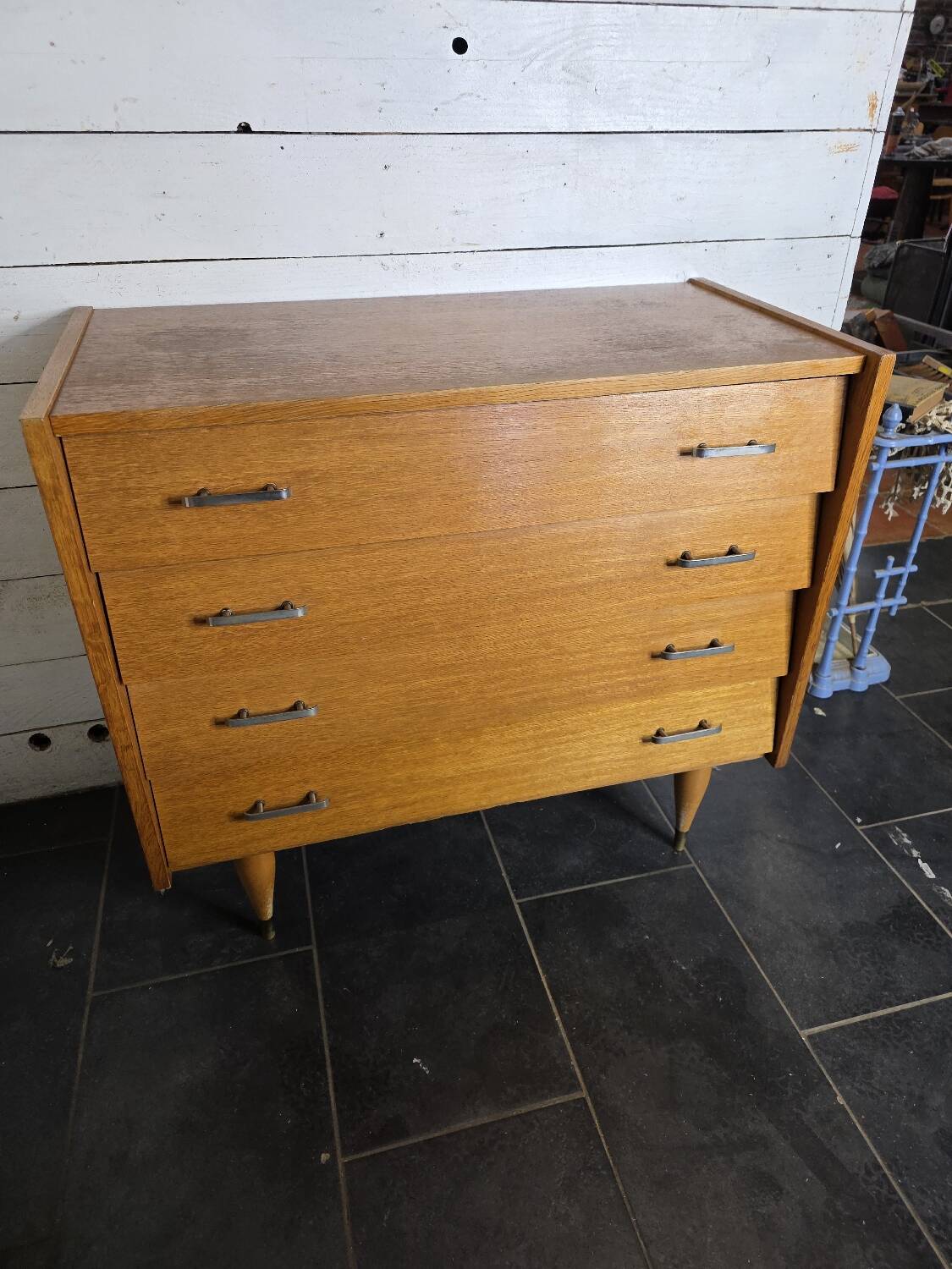 Vintage oak chest of drawers from the 60s