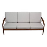 Grey reupholstered Paper Knife sofa model 212 by Kai Kristiansen, 1950s