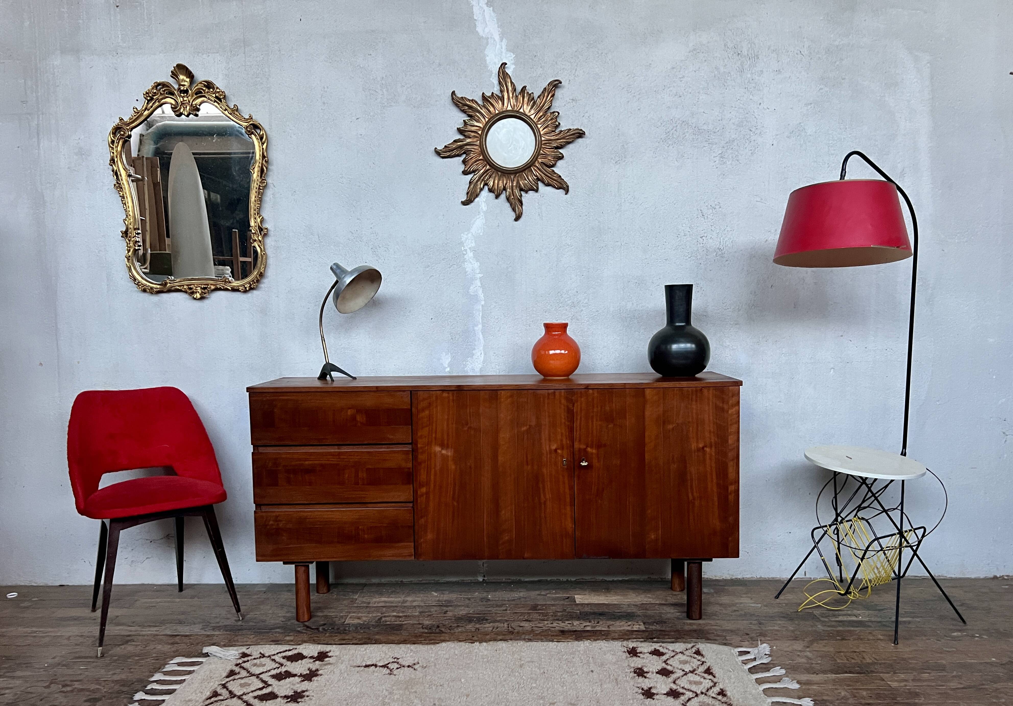 Vintage Scandinavian-style sideboard