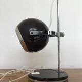 Brown eyeball table lamp design 1960