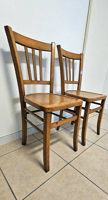Vintage Luterma bistro chair pair – mid 20th century (1950s-60s)