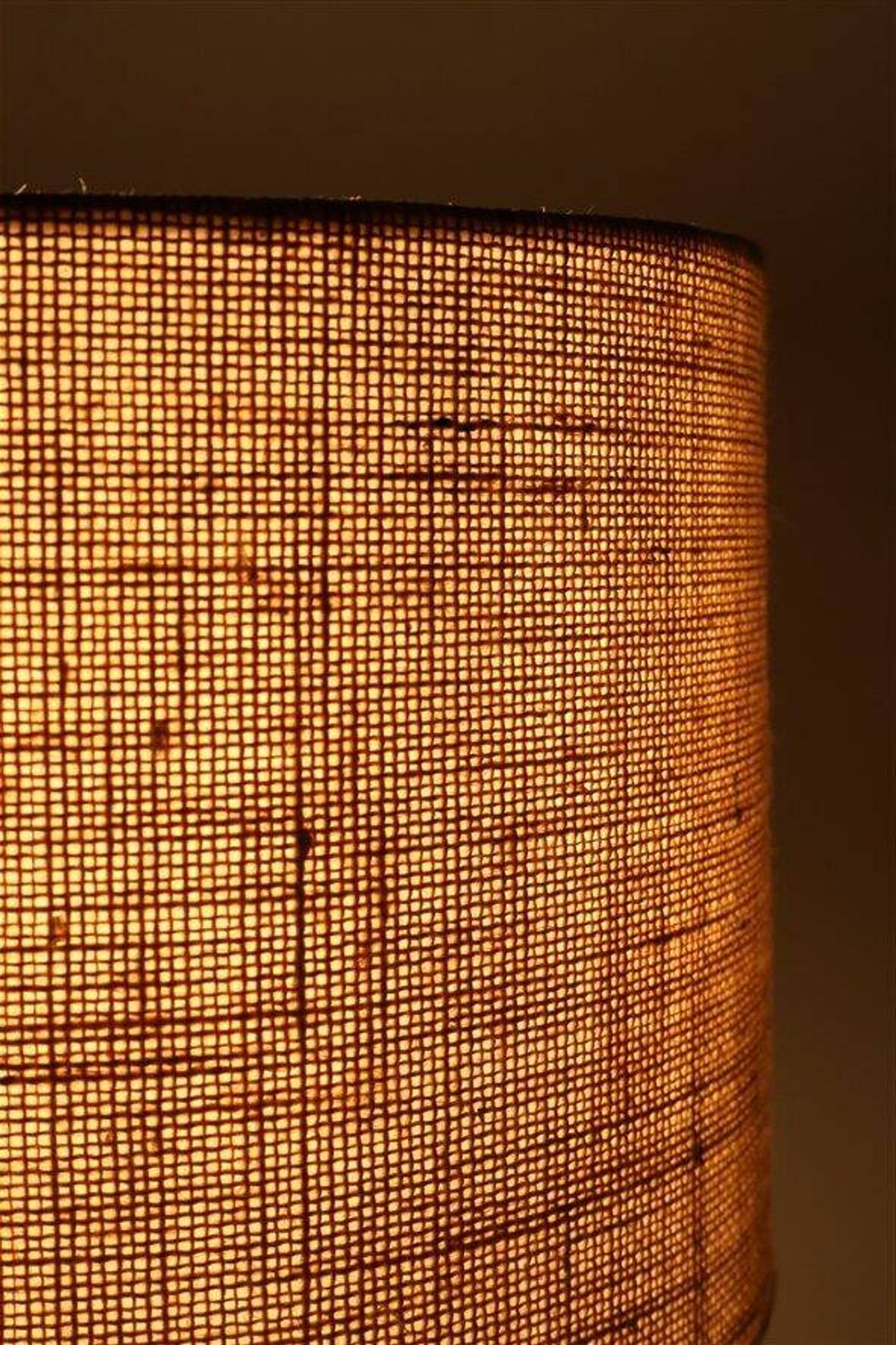 Søholm "1040" table lamp with jute lampshade / ceramic / mid-century / Danish modern design / 1960s / 1970s / Cloos & Co.