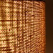 Søholm "1040" table lamp with jute lampshade / ceramic / mid-century / Danish modern design / 1960s / 1970s / Cloos & Co.