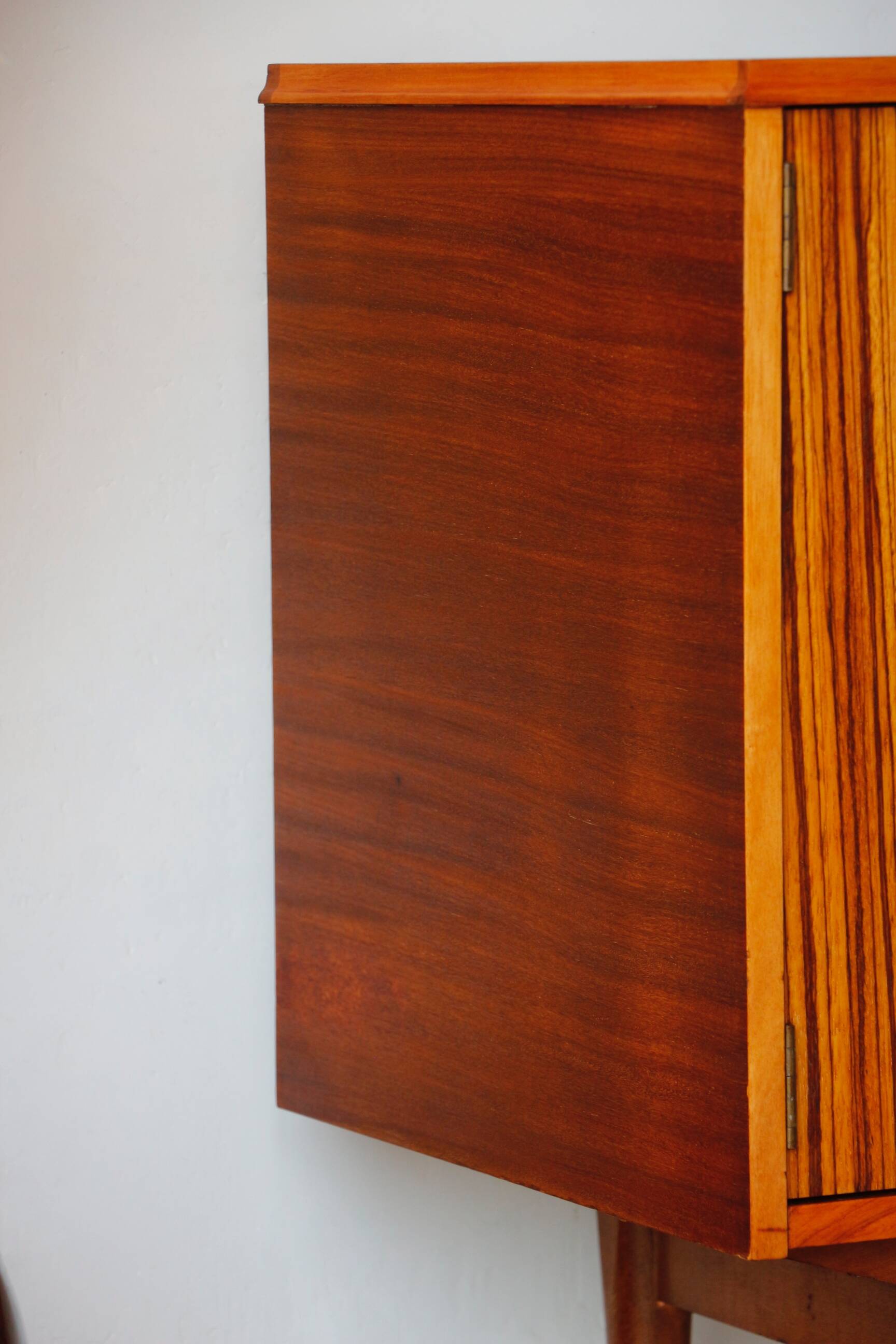 Enfilade scandinave zebrano – buffet vintage années 60