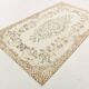 All-Over Floral Pattern Beige Brown Turkish Rug, 166x285Cm