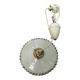 Vintage suspension, raised and lowered opaline porcelain.