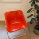 Vintage red Plona armchair – Italian design – Anonima Castelli