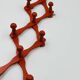 Vintage orange accordion coat rack