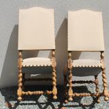 Paire de chaises Louis XIII