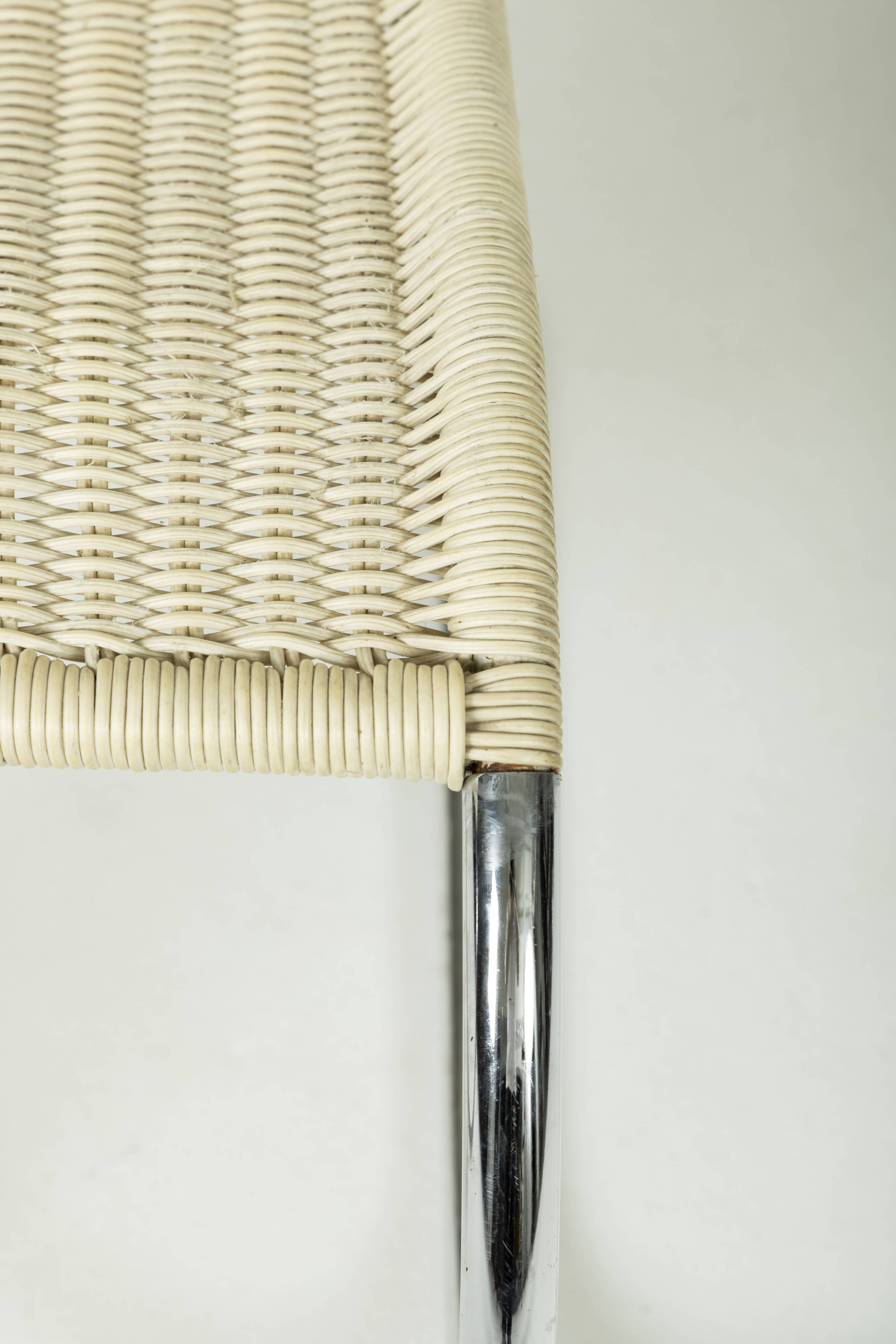 Bauhaus "MR10" chairs by Ludwig Mies van der Rohe, Tecta edition circa 1990