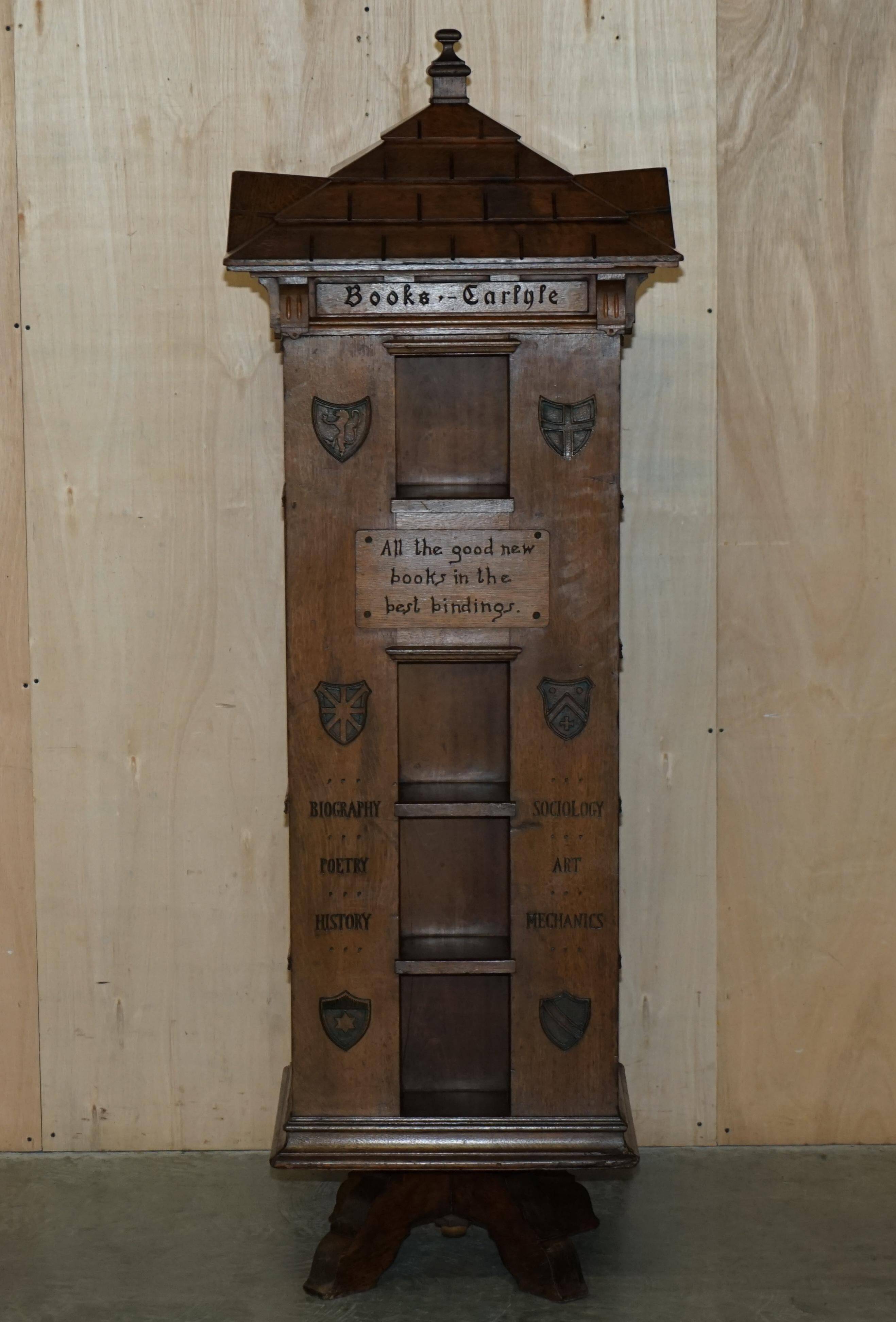 Antique rotating bookcase by Seymour Easton 1859-1916