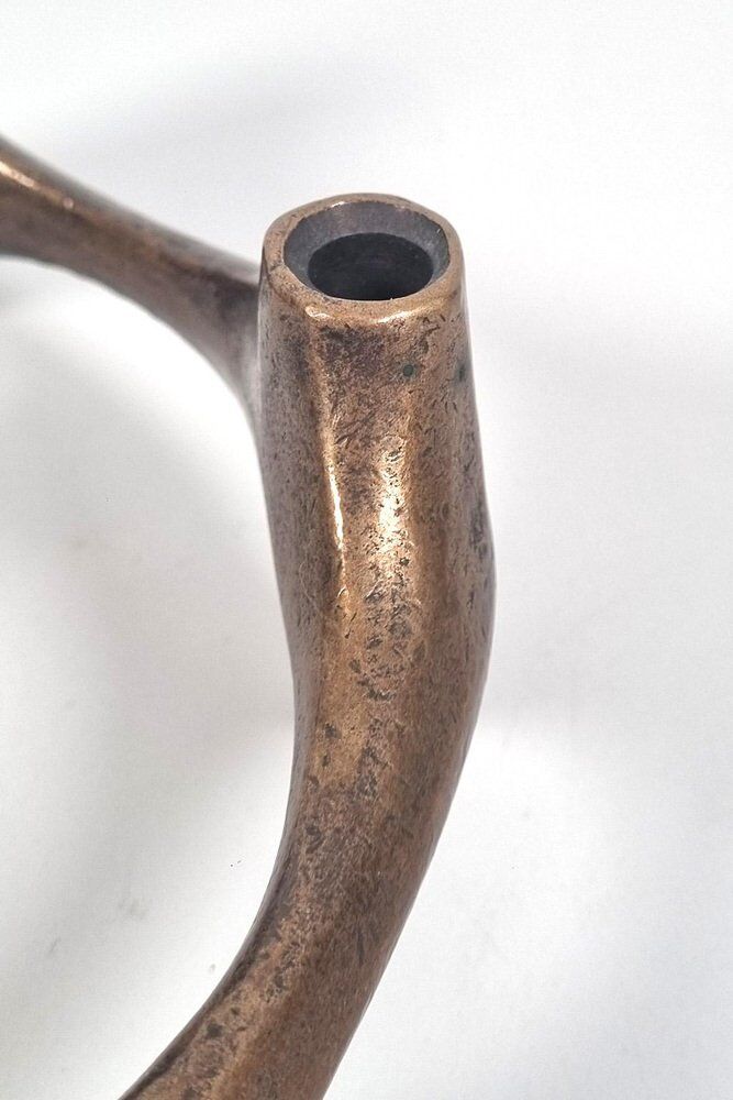 Bronze Brutalist Candle Holder
