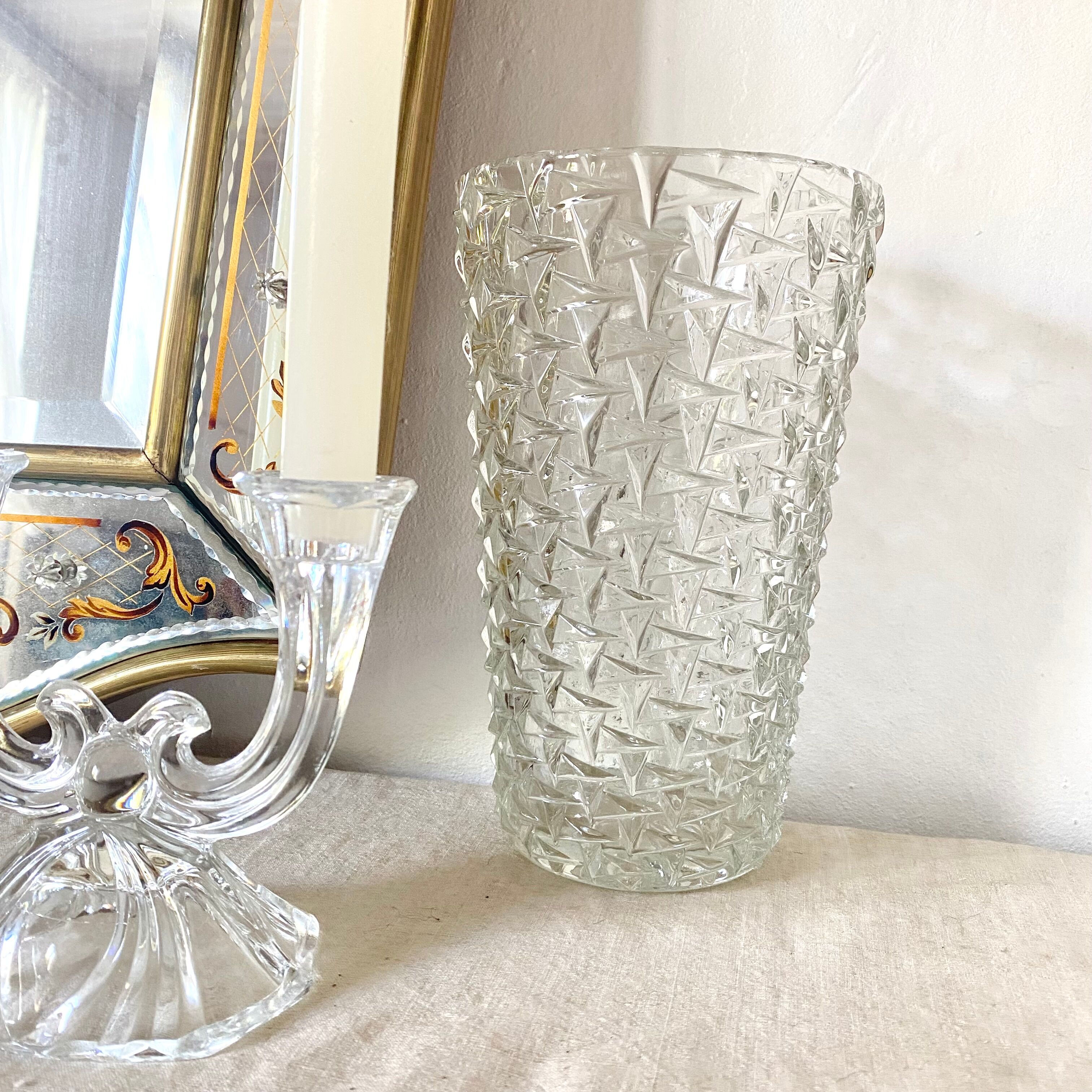 Vintage glass vase
