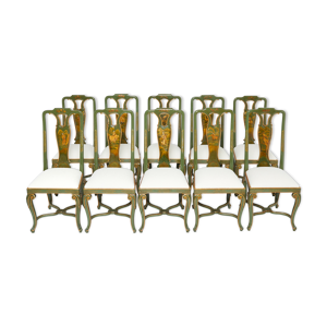 Set de 10 chaises de - vers 1940