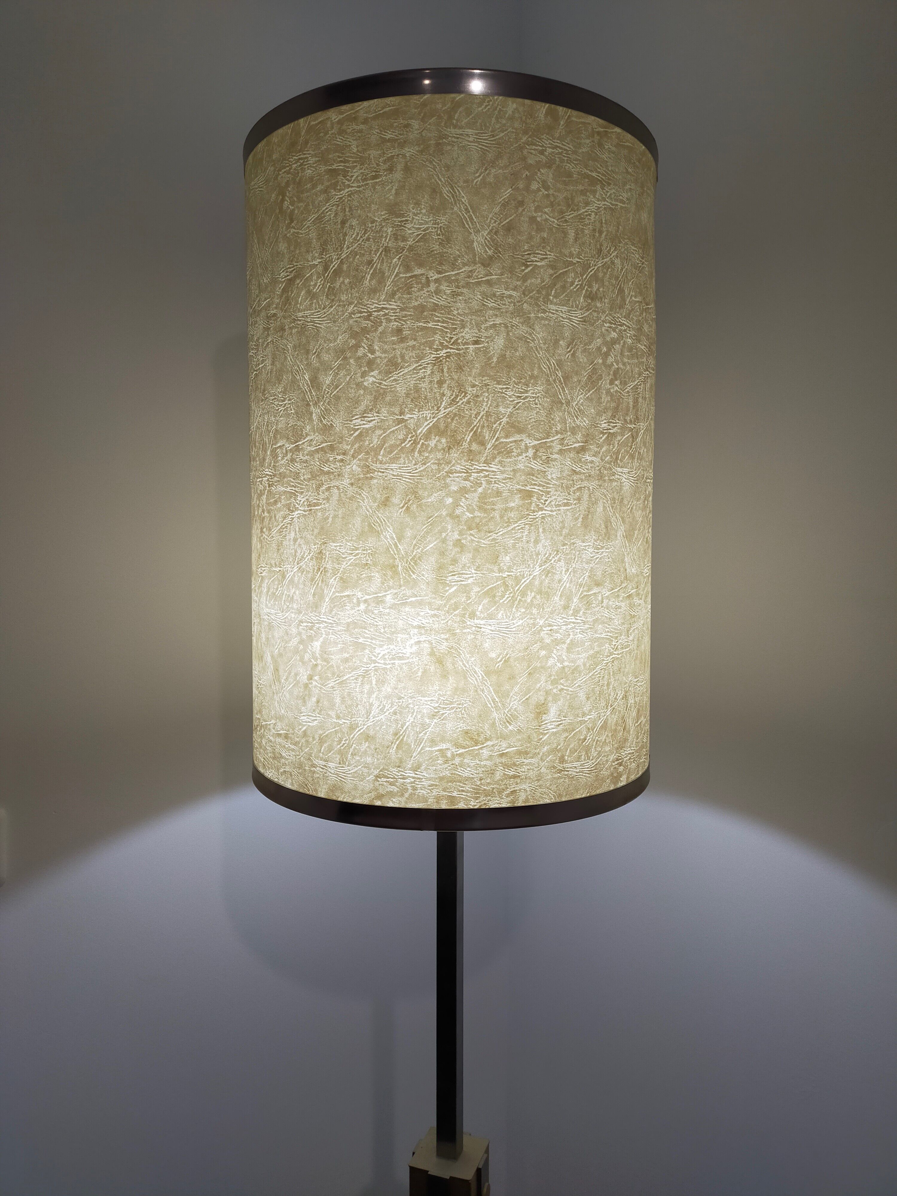 Floor lamp in chrome and brass metal 1970