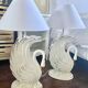 Lot de 2 lampes cygnes Bassano Italy