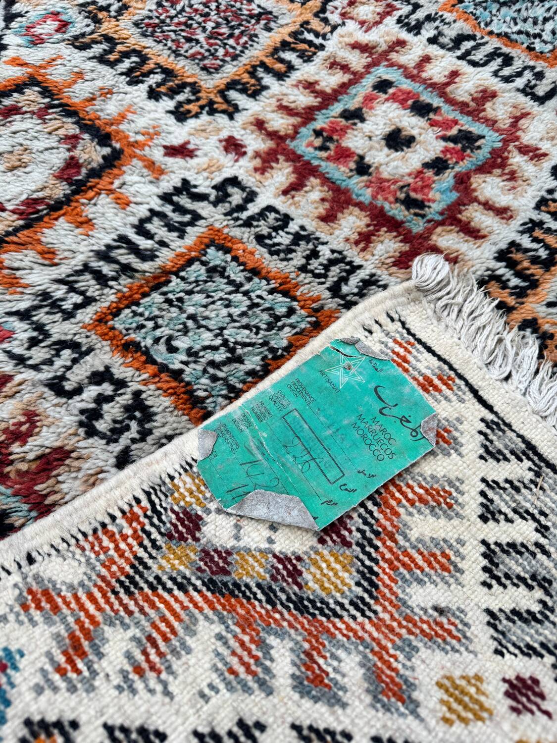 Pair of Moroccan Beni Ouarain rugs 150/80cm