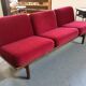 Fully restored 3-seater Scandinavian teak bench