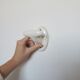 White porcelain hooks
