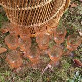 Set of twelve foot glasses Rosaline D'arcoroc Luminarc