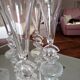 Lot of 6 crystal champagne flutes from Arques model Twenty first Century (21st century)