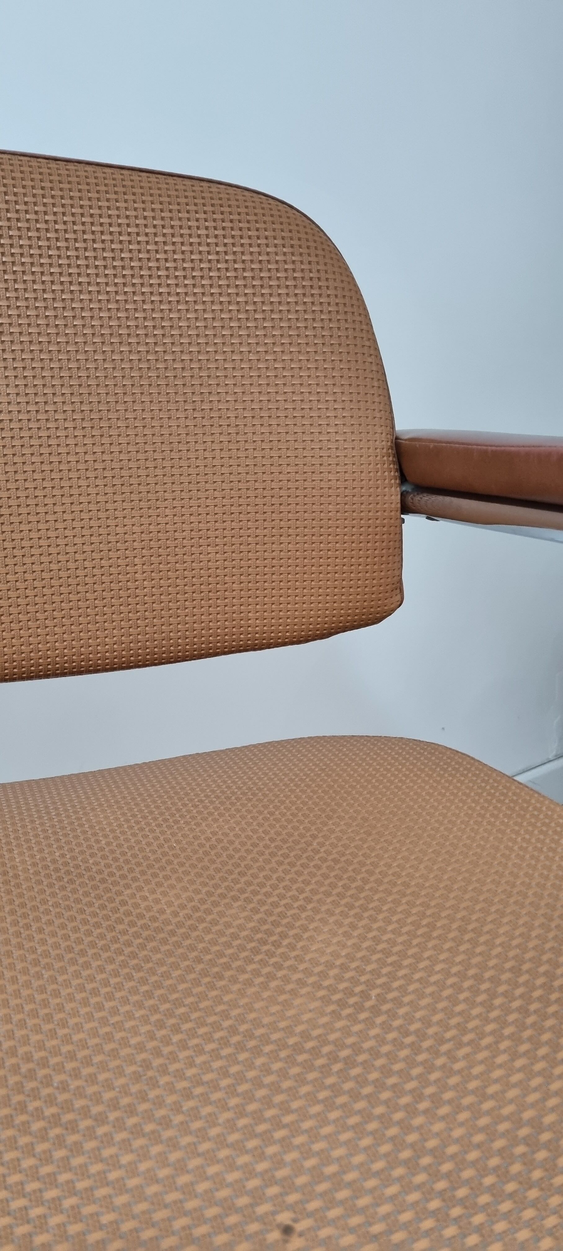 Vintage two-tone skai armchair