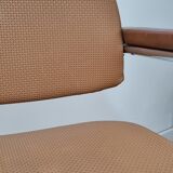 Vintage two-tone skai armchair