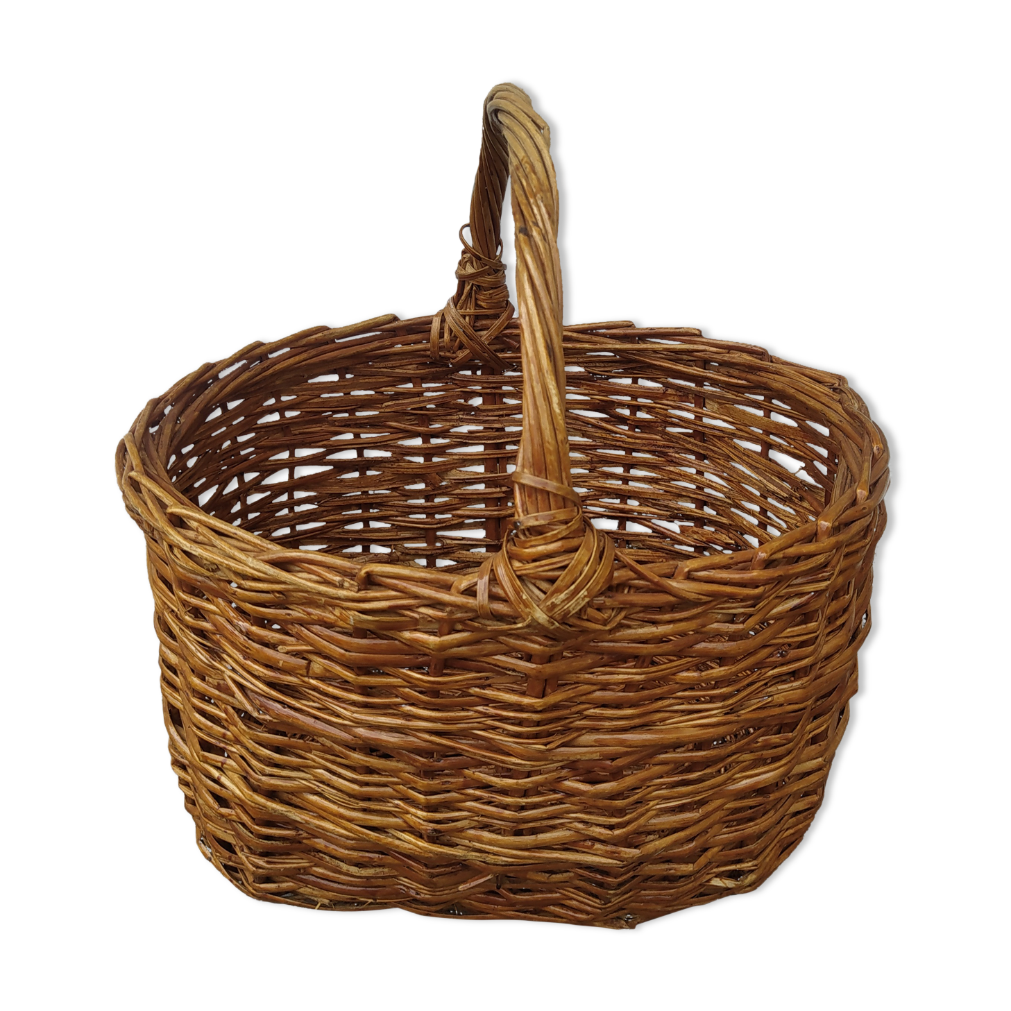 Vintage wicker basket