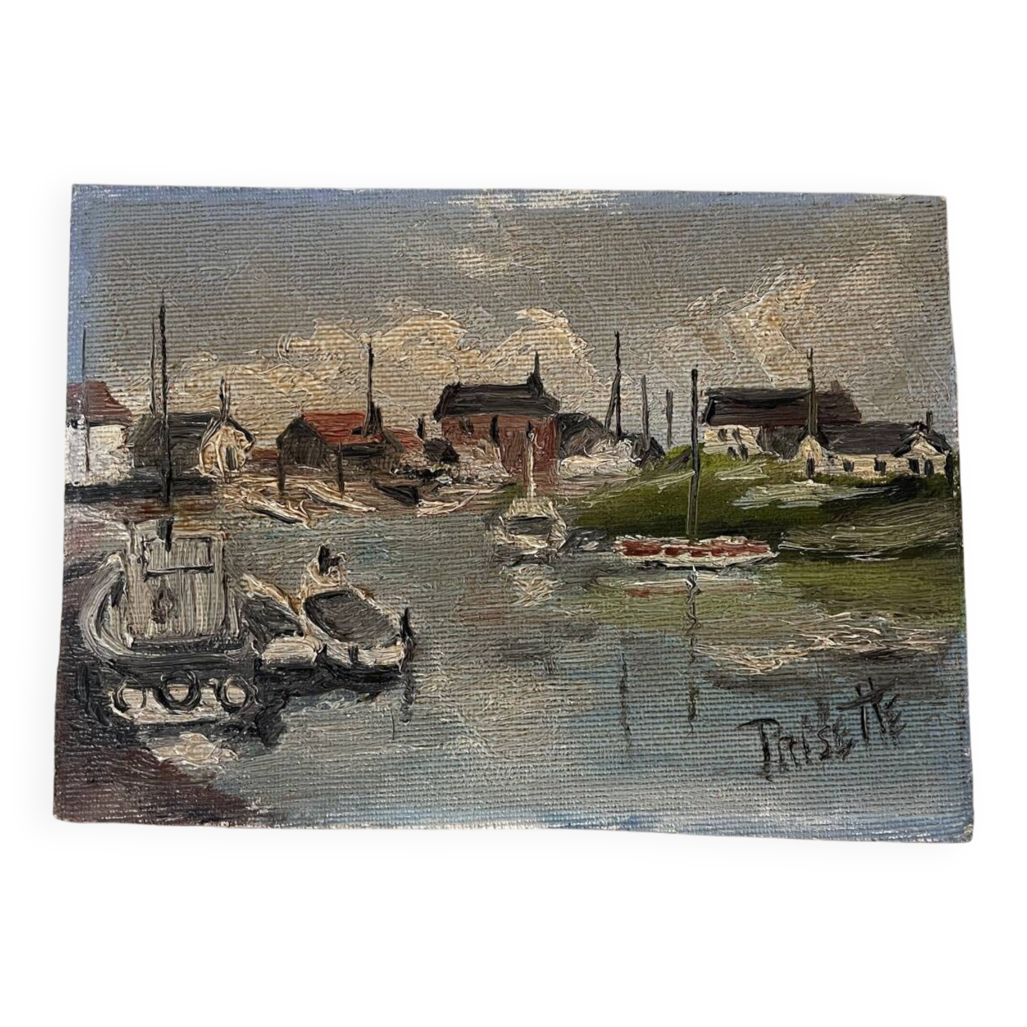 Marine landscape oil painting