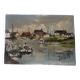 Marine landscape oil painting
