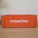 Vintage Orangina advertising bottle crate
