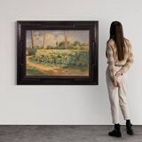 Paysage signé Armando Bezzi années 1920