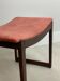Danish Ottomane in Afromosiea and velvet upholstery, 1960s