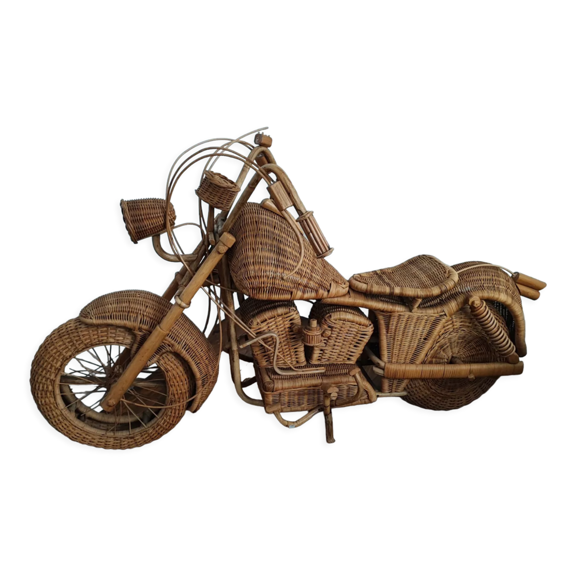 Rattan motorcycle Harley Davidson rattan