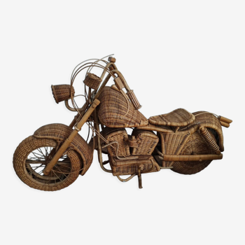 Moto rotin Harley Davidson en rotin