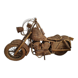 Rattan motorcycle Harley Davidson rattan