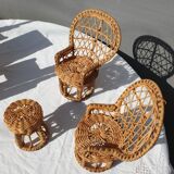 Lot 8 miniature vintage toys tables and seats