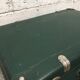 Vintage green case in vulcanized fiber