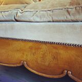 Sofa shaped boat wood and fabric