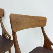 Set of 4 vintage Danish dining chairs by Hovmand Olsen for Mogens Kold, 1960s