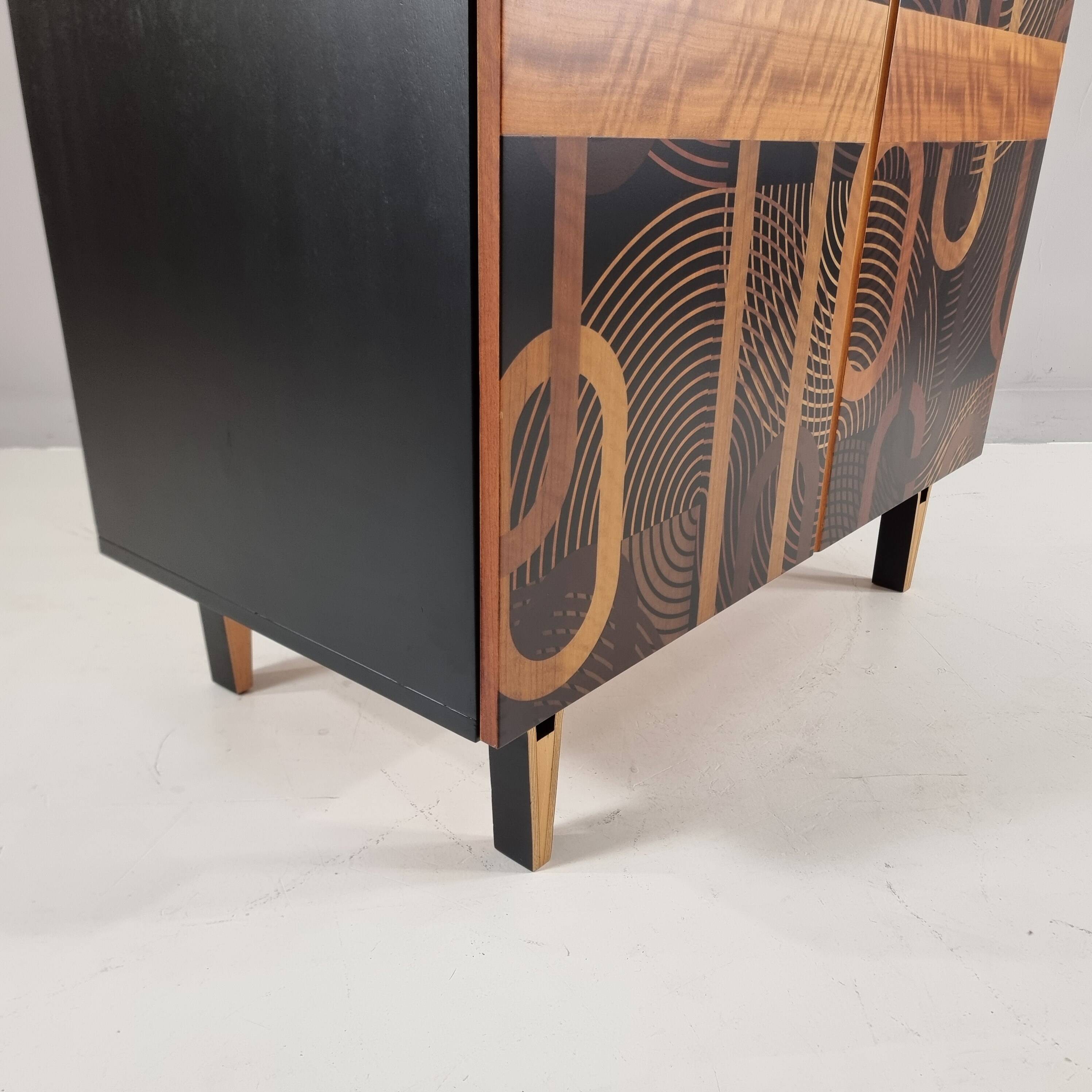 Vintage beech wardrobe, 1970s