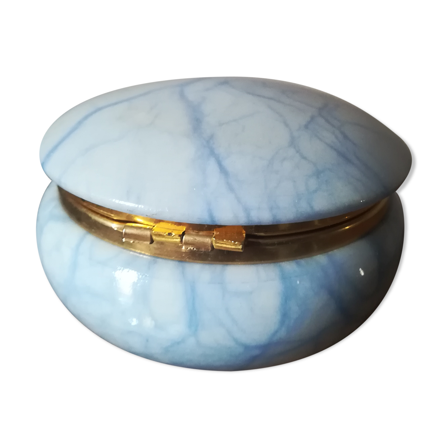 Round marble box