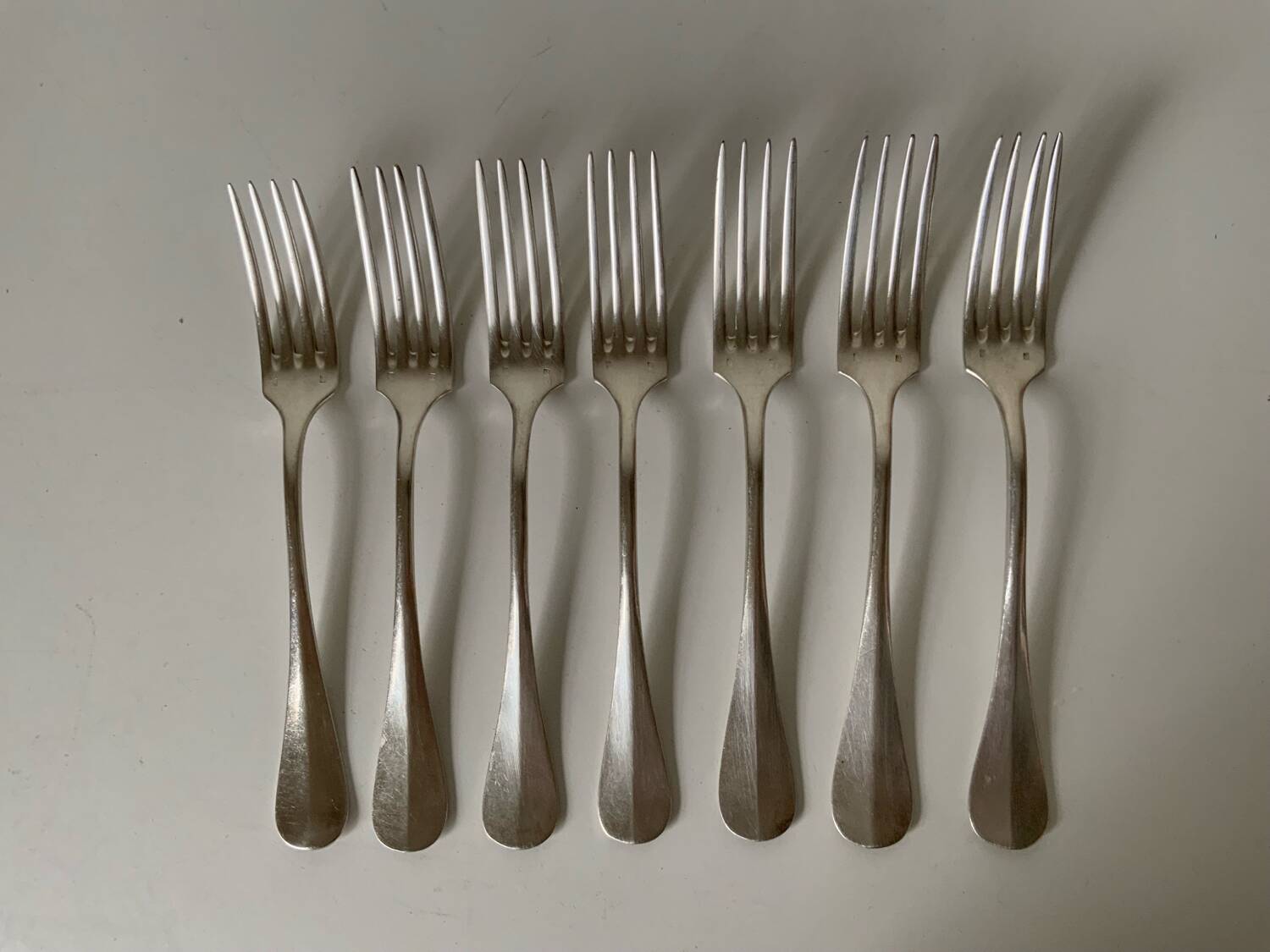 Silver-plated forks