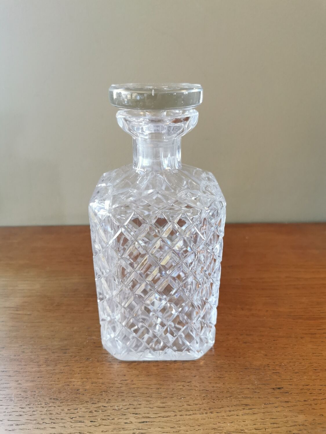 Crystal whiskey decanter