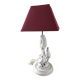 Lampe triple colombes en céramique blanche