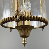 Pair of suspended lanterns in Louis XVI style, 20th Century
