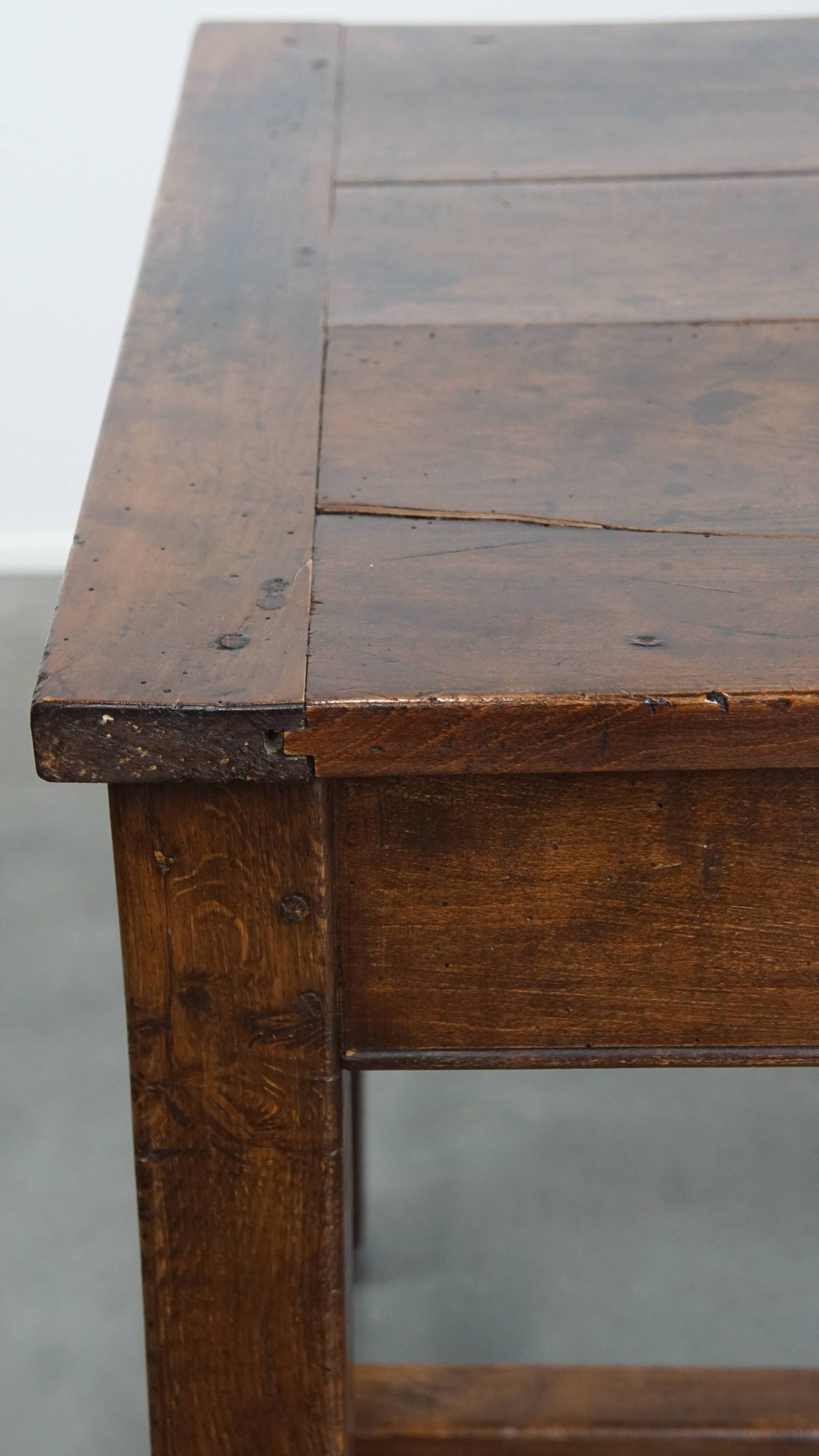 Antique French Dining Table in Fruitwood from the 18th Century