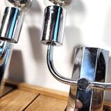 Pair of 1970 chrome wall lamps