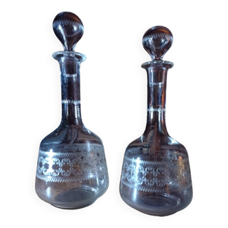 Baccarat e3 Crystal Decanters - Saint Louis